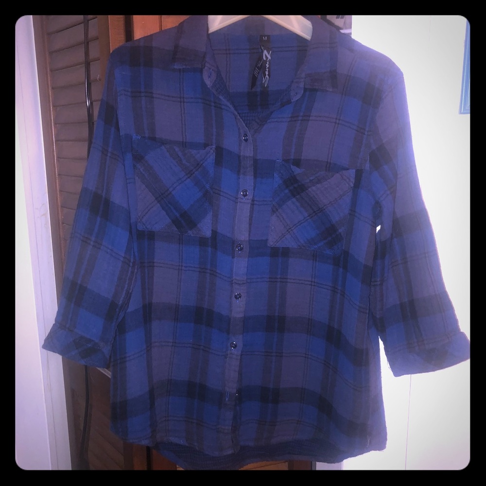 7 Seven flannel shirt